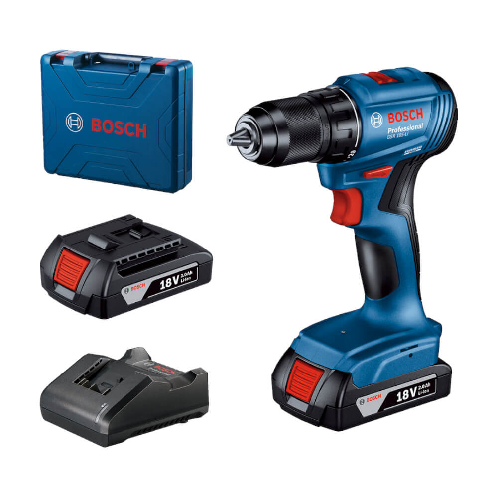 BOSCH AKU IZVIJAČ GSR 185-LI 2X2,0AH KOFER